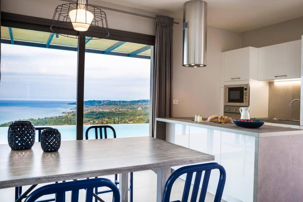 New Villa Blue With Private Pool At Trapezaki Livathos  Extérieur photo